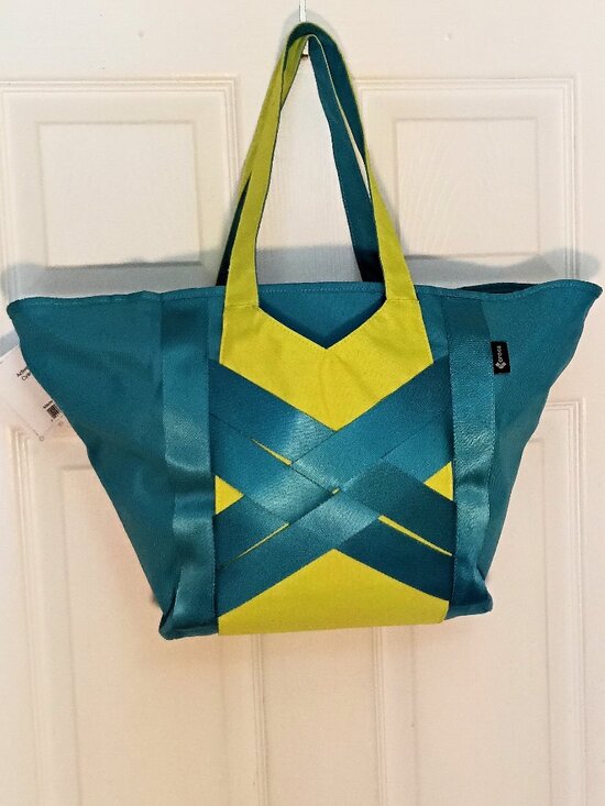 CROCS Handbags - Crocs Active X Teal & Lime Green Sporty Tote Bag